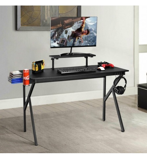 Gaming Desk Computer Desk with Cup Holder and Headphone Hook