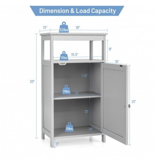 Floor Cabinet Multifunction Storage Rack Organizer Stand