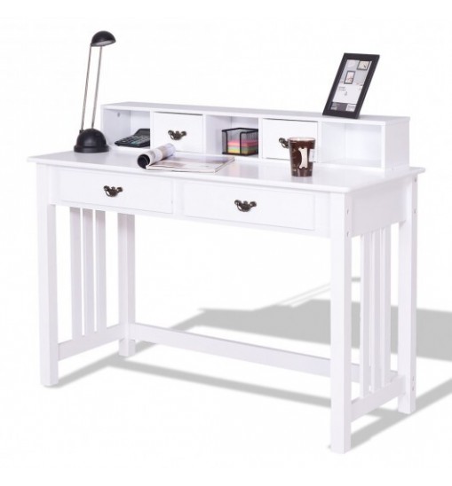 Home Office Writing Desk with 4 Drawer Computer Study Table