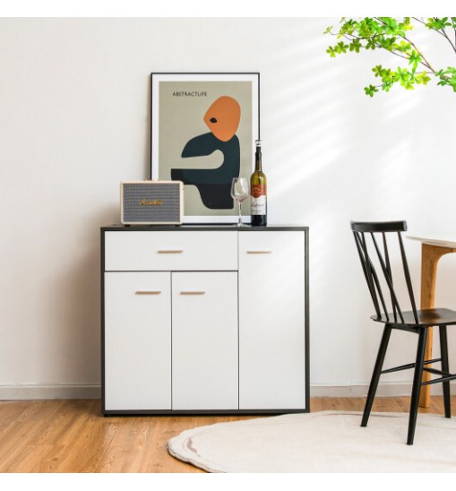 Buffet Sideboard Storage Cabinet with Spacious Table Top