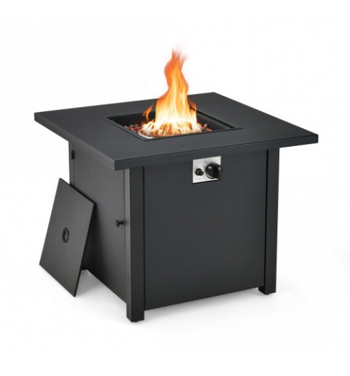 50 000 BTU 32 Inch Square Propane Gas Fire Pit Table