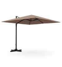 9.5 Feet Square Patio Cantilever Umbrella with 360?° Rotation-Beige