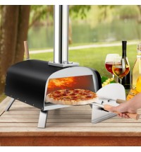 Portable Multi-Fuel Pizza Oven with Pizza Stone and Pizza Peel