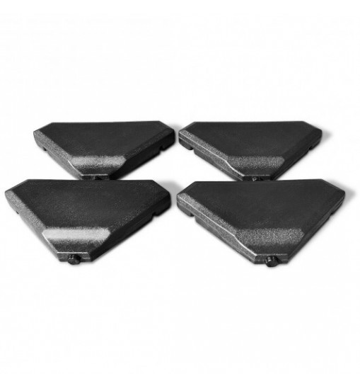 4 Pieces 195 lbs Patio Cantilever Offset Umbrella Base Weight Sand