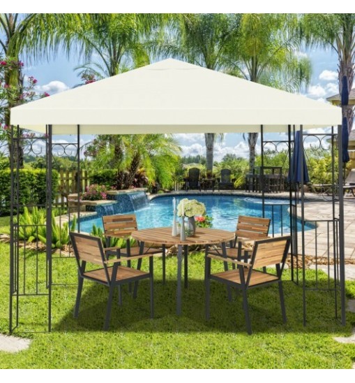 10 x 10 Feet Patio Gazebo Canopy Tent Garden Shelter