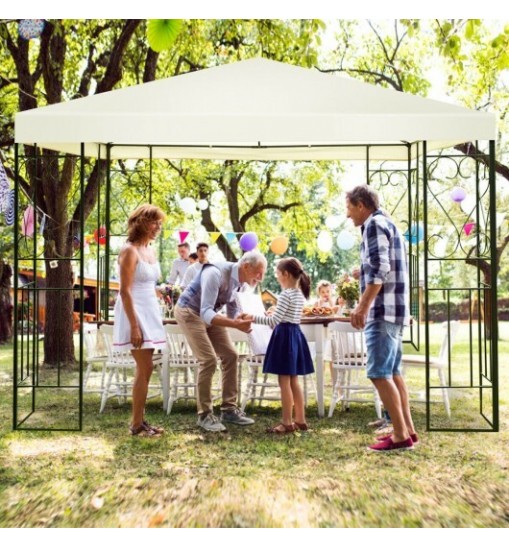 10 x 10 Feet Patio Gazebo Canopy Tent Garden Shelter