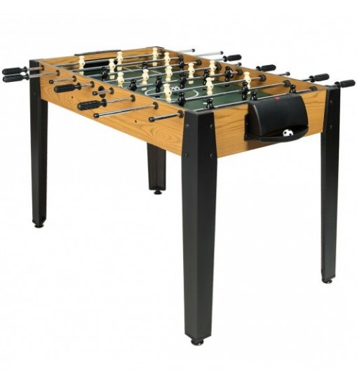 48" Competition Sized Home Recreation Wooden Foosball Table-Brown