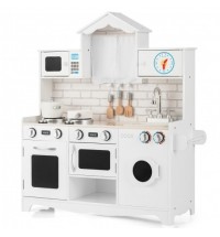 Wooden Kids Kitchen with Washing Machine