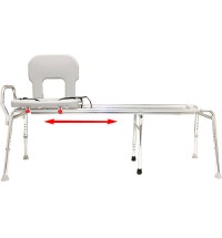 Toilet-to-Tub Sliding Transfer Bench  XX Long