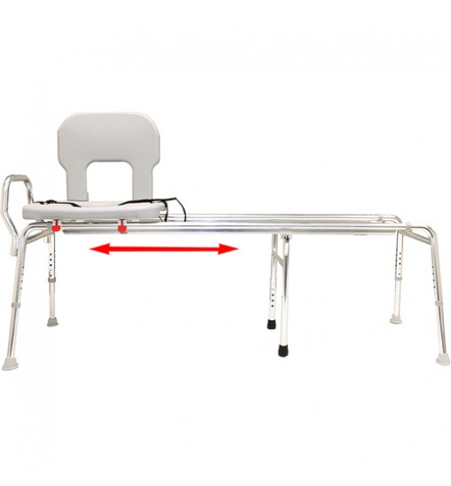 Toilet-to-Tub Sliding Transfer Bench  XX Long