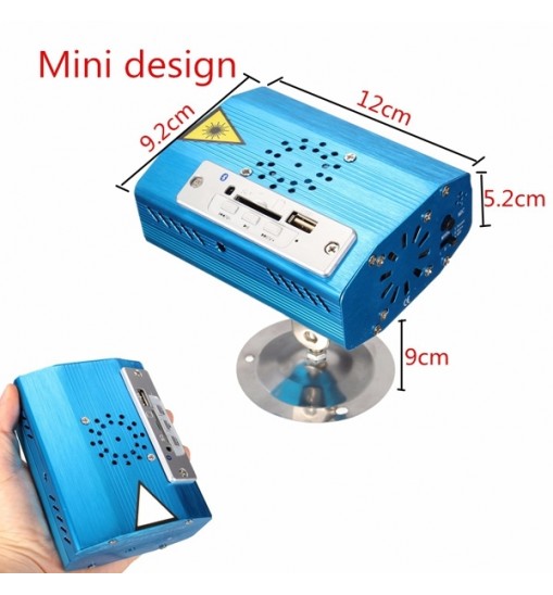 Mini bluetooth R&G Light USB SD Projector Disco Stage Xmas Party DJ Club