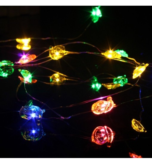 2M 18 LED Battery Powered Santa Claus String Fairy Light For Xmas Party Weddinng Decor Christmas Decorations Clearance Christmas Lights