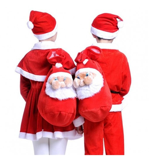 Christmas Party Home Decoration Santa Claus Gift Candy Bag For Kids Children Gift Toys