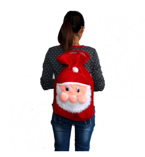 Christmas Party Home Decoration Santa Claus Gift Candy Bag For Kids Children Gift Toys