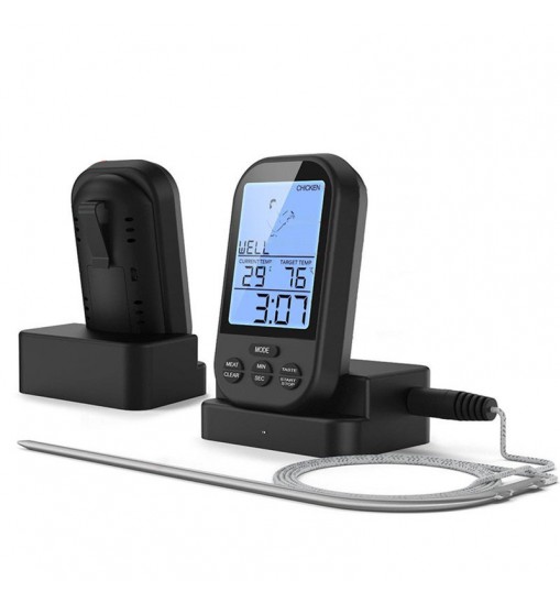 Digital Meat BBQ Thermometer Wireless Kitchen Oven Food Cooking BBQ Grill Smoker Thermometer