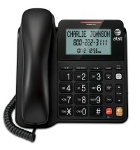 Corded Speakerphone with Display - BLACK