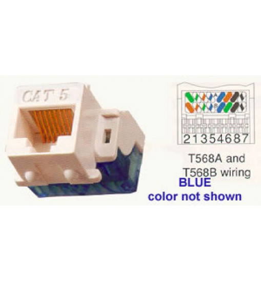 IC1078E5BL - Cat5 Jck BLUE