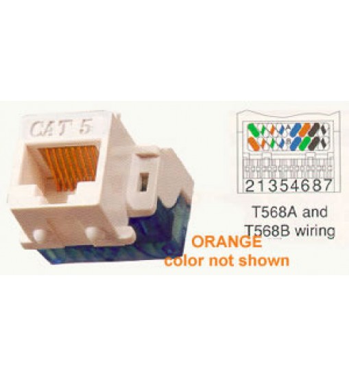 IC1078E5OR - Cat5 Jck ORANGE