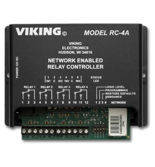 Network Enabled 4 Relay Controller