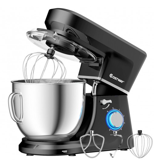 7.5 Qt Tilt-Head Stand Mixer with Dough Hook-Black - Color: Black