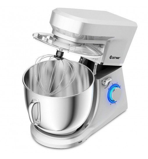 7.5 Qt Tilt-Head Stand Mixer with Dough Hook-Silver - Color: Silver