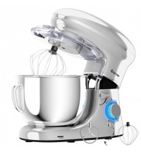 6.3 Quart Tilt-Head Food Stand Mixer 6 Speed 660W-Silver - Color: Silver