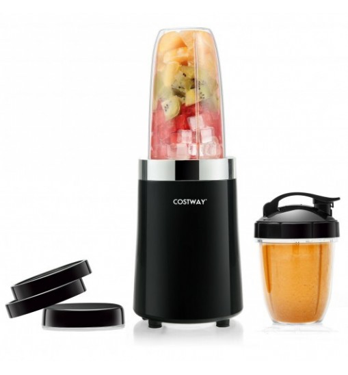 1000W Portable Blender with 6-Blade Design-Black - Color: Black