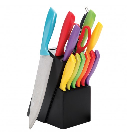 Gibson Home Color Vibes 14 Piece Cutlery Knife Set