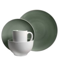 Gibson Elite Serenity 16-Piece Dinnerware Set, Grey