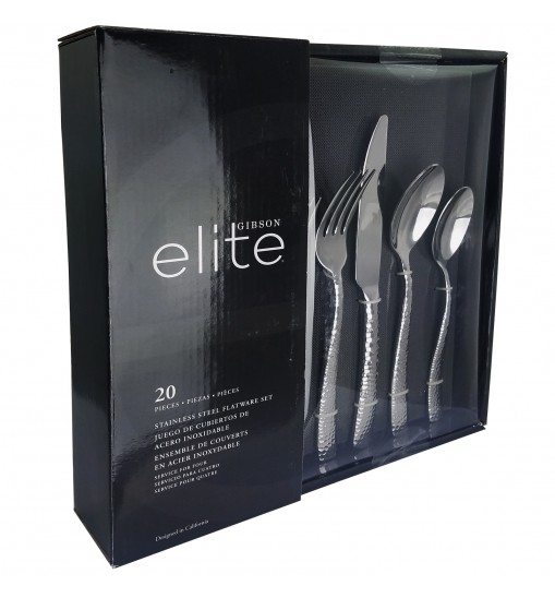 Gibson Elite Ambassador 20 Piece Stainless Steel Flatware Set