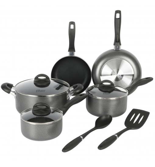 Oster Clairborne 10 Piece Nonstick Aluminum Cookware Set