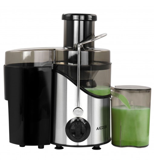 AICOOK Centrifugal Self Cleaning Juicer and Juice Extractor in Silver