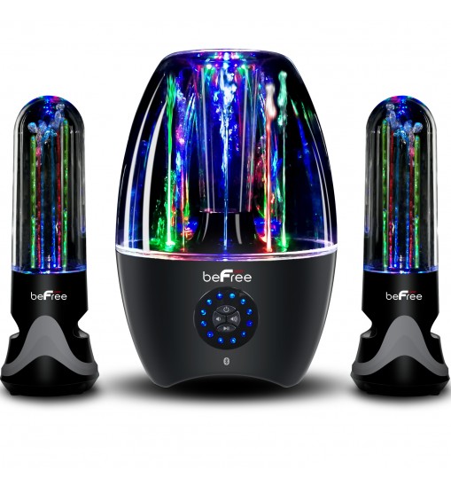 beFree Sound 2.1 Channel Bluetooth Multimedia LED Dancing Water Sound System