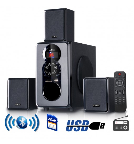 beFree Sound 3.1 Channel Surround Sound Bluetooth Speaker System