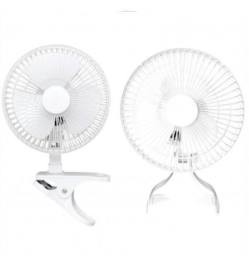 Optimus 6 in Convertible Personal Clip-on/Table Fan in White