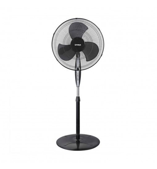 Optimus 18 in. Oscillating Stand Fan in Black