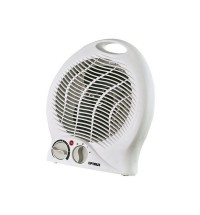 Optimus Portable Fan Heater with Thermostat in White