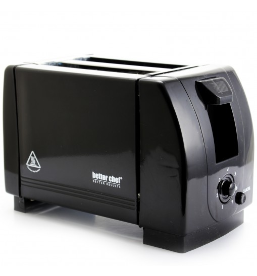 Better Chef 2-Slice Black Toaster