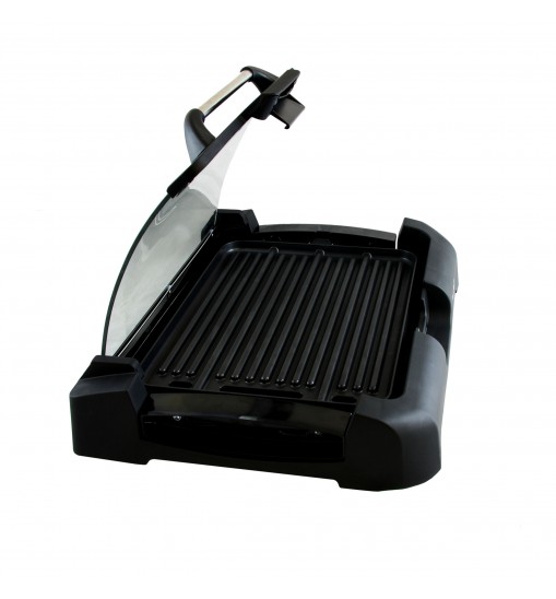 Megachef Reversible Indoor Grill and Griddle with Removable Glass Lid