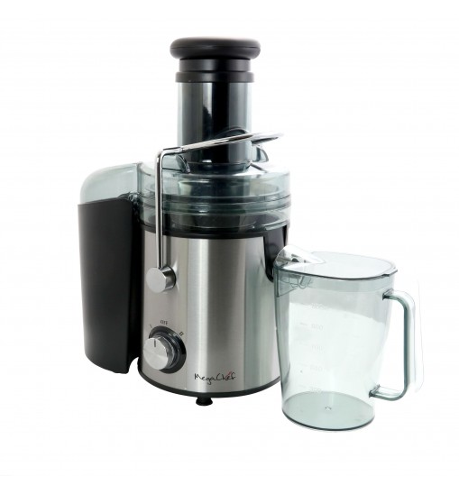 MegaChef Wide Mouth Juice Extractor, Juice Machine with Dual Speed Centrifugal Juicer, Stainless Steel Juicers Easy to Clean