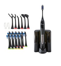 Pursonic Black Rechargeable Electric Toothbrush with Bonus Value Pack