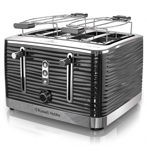 Russell Hobbs Retro Style 4 Slice Toaster in Black