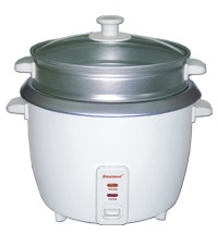 Brentwood 4 Cup Rice Cooker / Non-Stick with Steamer in White