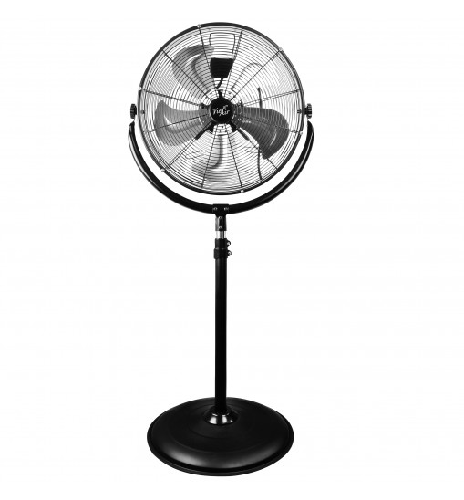 Vie Air 20 Inch Industrial 3 Speed Heavy Duty Powerful and Quiet Metal High Velocity 360 Degree Tilting Pedestal Drum Fan