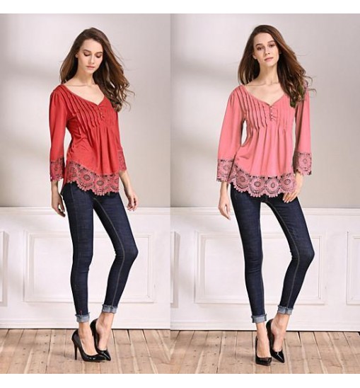 Explora Tops In Pretty Pintucks And Breezy Lace Details