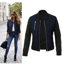 Chic Babe Bomber Jacket In Quilted Satin