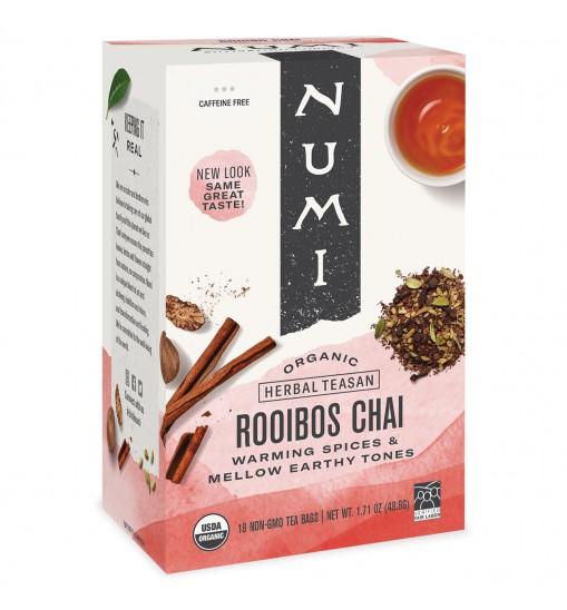 Numi Tea Ruby Chai Herbal Tea (6x18 Bag)