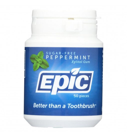 Epic Dental - Xylitol Gum - Peppermint - 50 Count