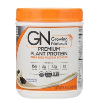 Growing Naturals Organic Raw Rice Protein - Vanilla Blast - 16.4 oz