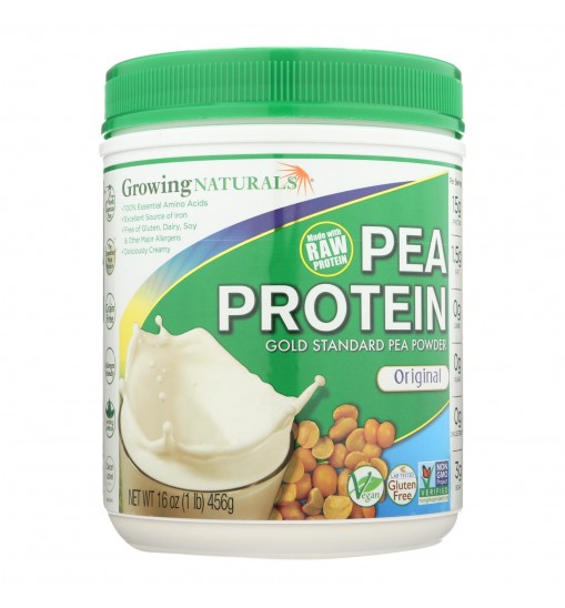 Growing Naturals Yellow Pea Protein - Original - 16 oz